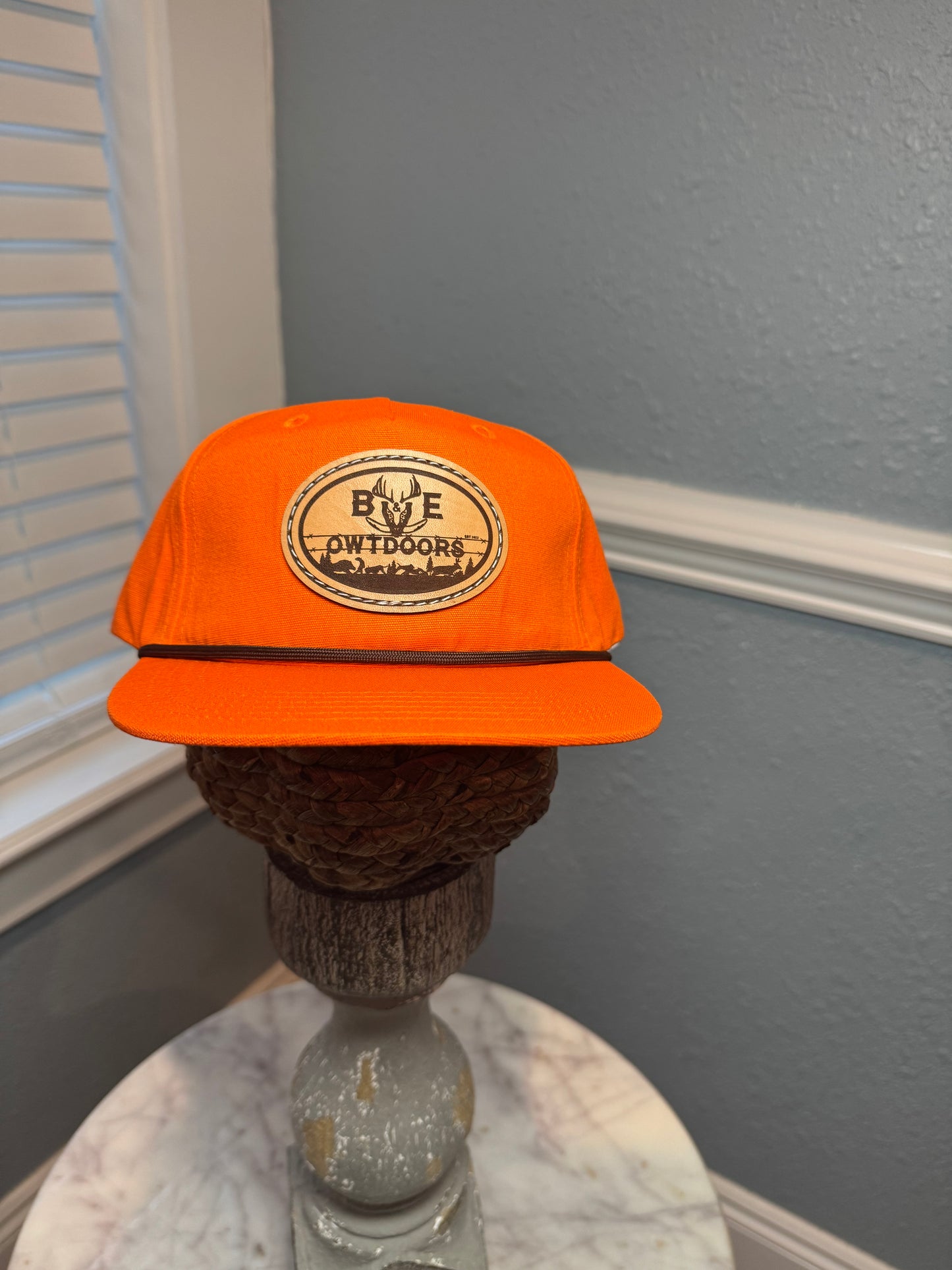 BEOWTDOORS - "HUNTER ORANGE" GOAT ROPE HAT