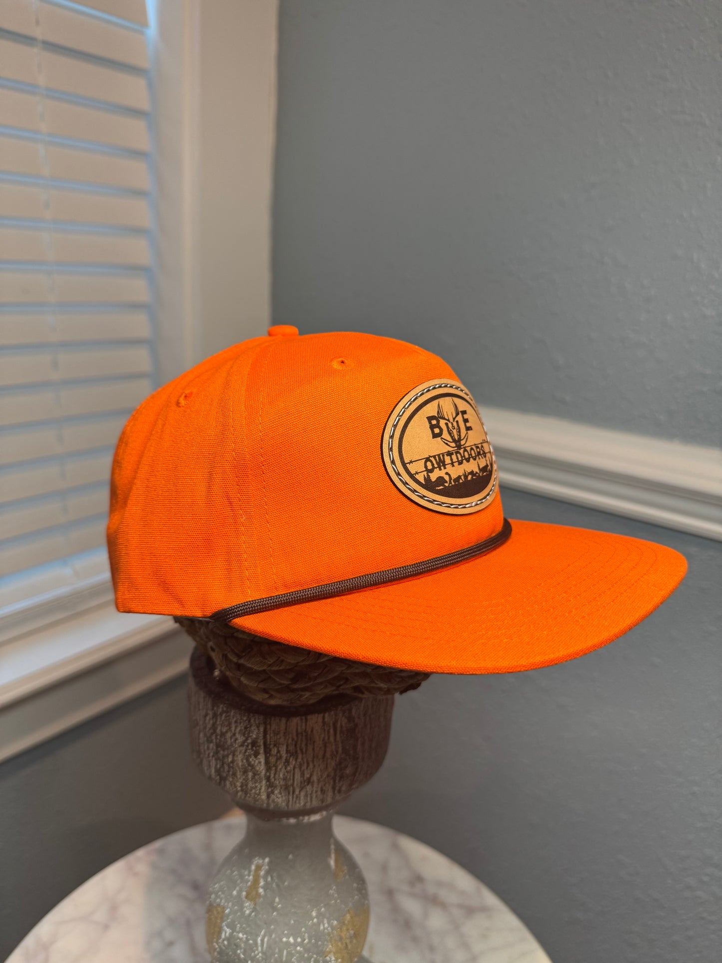 BEOWTDOORS - "HUNTER ORANGE" GOAT ROPE HAT