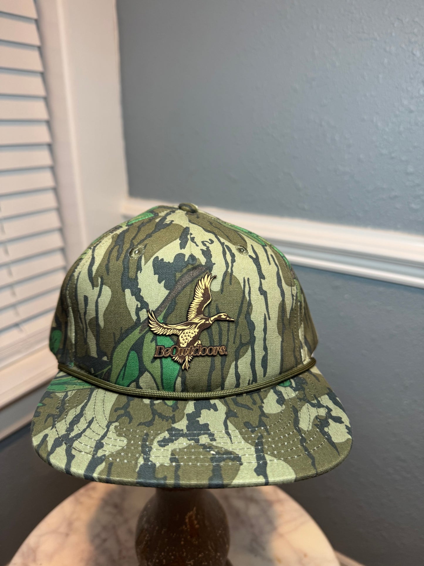BEOWTDOORS - "DUCK" GOAT ROPE HAT GREEN LEAF